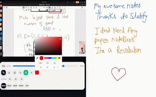 Slatify - YouTube Notes & Screenshot Note Taking :: Take timestamped YouTube lecture notes with screenshots, drawings, and PDF export.