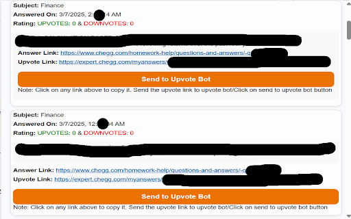 Chegg Expert Answer Link Finder :: This extension is a tool for the experts to find link to answers submitted by the experts.
->Goto expert.chegg.com
->Click on the…