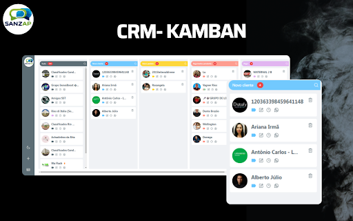 Sanzap - Automatize seu atendimento e venda mais com WhatsApp web :: CRM and productivity tools for WhatsApp Web business users.