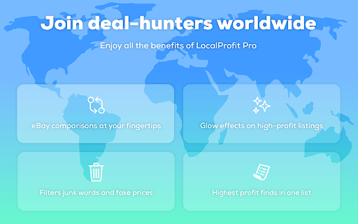 Local Profit — Marketplace Flip & Resell · eBay Sold Price Checker :: Compare local marketplace listings with eBay sold prices to find profitable deals. Scan FB Marketplace & Craigslist instantly.