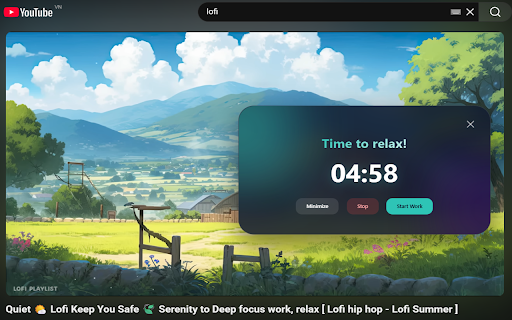 Youtube Pomodoro Timer :: Productivity timer with automatic media control.