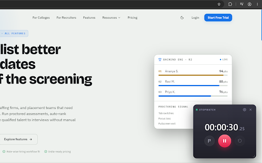 Stopwatch — Floating Timer for Every Tab :: A draggable, resizable stopwatch that stays in sync across every tab, with lap times and accurate background timing.