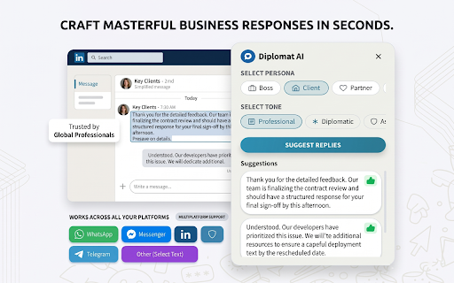 Diplomat AI :: Smart Reply Assistant