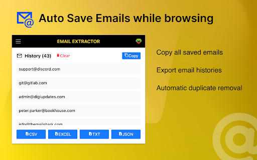 Email Extractor Pro - Bulk Extract Emails :: Ultimate Email Extractor & Email Scraper, Collect & Save Emails on the go. Bulk Email Extractor from link list.