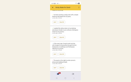Sticky Notes for Gmail™ :: Pin a private note to any email. Your notes stay with the conversation and sync across all your devices. We never see them.