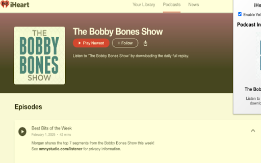 iHeartRadio - Chrome Extension :: iHeart. All your favorite music, podcasts, and radio stations available.