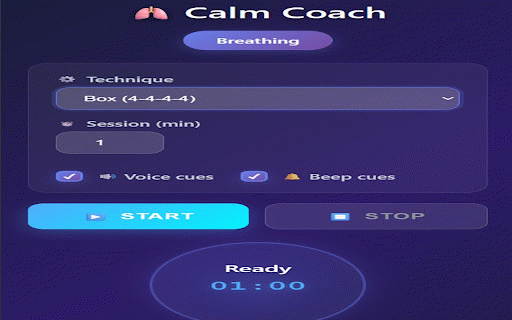 Calm Coach - Breathing Exercises :: Professional breathing coach for stress relief, focus, and relaxation. Master proven breathing techniques with guided sessions.