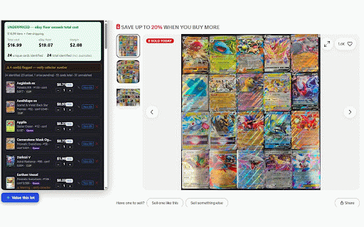 Lot Lemon :: Identify and value every Pokemon card in a lot against the asking price