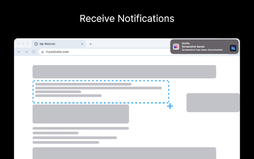 DivPic :: Capture screenshots of HTML elements with ease. Select any element on the webpage and save or copy the screenshot instantly.