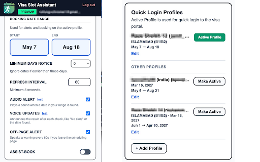 FindVisaSlots — Visa Appointment Alerts :: Check US visa appointments on USVisaScheduling.com and get alerts for your preferred dates