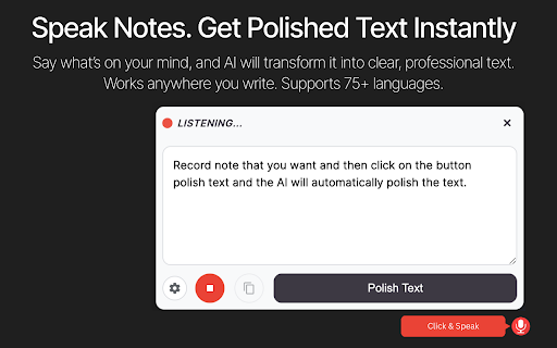 Voice Typing & Dictation for Gmail, Docs & Web → WriteByVoice :: Dictate emails, Google Docs, forms & any website using AI voice typing. Fast, accurate speech-to-text for Chrome and Gmail.