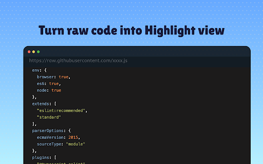 Raw Code Highlight :: Replace raw text code pages with a syntax-highlighted code view and a toggle back to raw text.