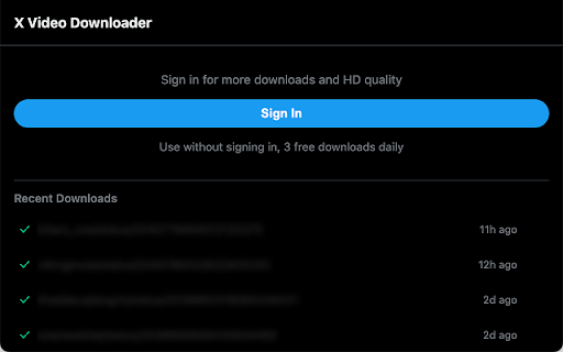 X Video Downloader :: Download videos from X with one click