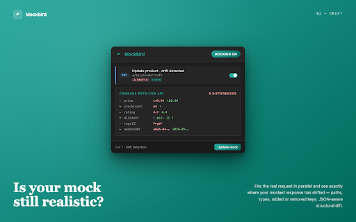 Mockbird :: Intercept and mock API requests in real-time without touching code