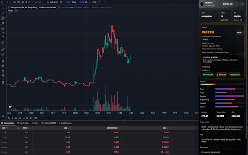 Obsidian - Trading Overlay :: Professional trading overlay with tier-based AI signals, rug detection, and wallet tracking.