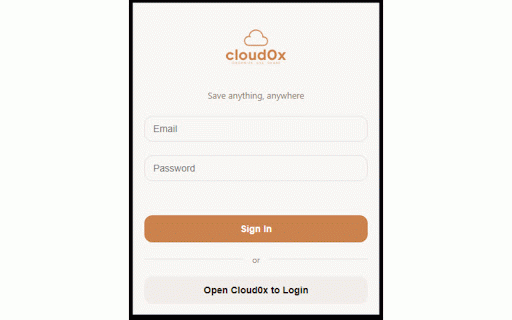 Cloud0x - Save Anything Instantly :: Save links, notes, and documents with one click. AI-powered auto-categorization and smart tagging.