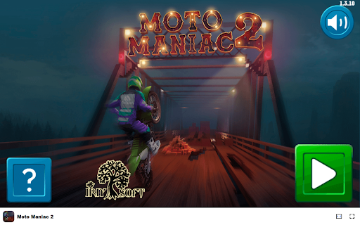 Moto Maniac 2 - Perform stunts and conquer challenging obstacles! :: Conquer thrilling nighttime bridges in Moto Maniac 2, a 2D bike stunt game full of obstacles!