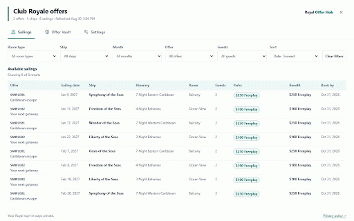 Royal Offer Hub Importer :: Review and import your Club Royale offers into Royal Offer Hub.