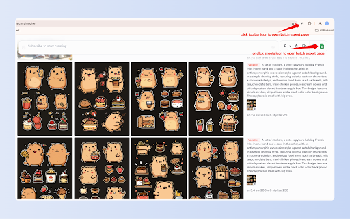 Midjourney to Google Sheets :: backup all your midjourney art prompts to google sheets with one-click.