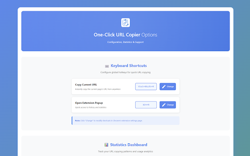 One-Click URL Copier :: Instantly copy the current page's URL with a single click