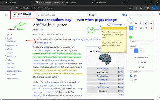 Annotate Websites – Draw & Highlight :: Annotate any website. Draw, highlight & add notes that stay — even on dynamic pages. 100% local, no login.