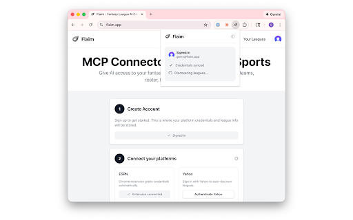 Flaim - ESPN Fantasy Connector :: Automatically sync your ESPN fantasy credentials to Flaim