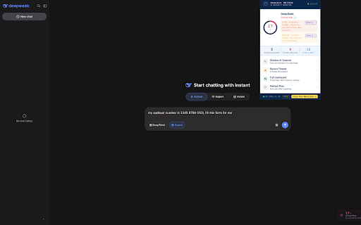 ScanAix :: Trust scores for AI tools, prompt injection warnings, PII detection, and shadow AI scanning — analyzed locally in your browser.