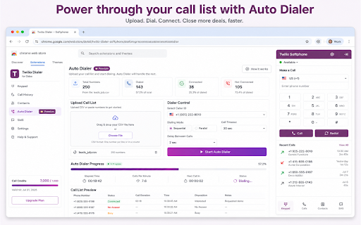 Twilio Odoo Softphone – Contacts, Click-to-Call & Auto Dialer :: Twilio softphone for Odoo CRM — sync contacts, click-to-call, auto dialer, SMS, and call history.