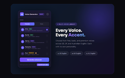 Text to Speech (TTS) | Voice Generator with Realistic Voices by loaded11 :: Turn text into natural voiceovers with 50+ Microsoft neural voices. Auto-downloads as MP3. Free tier included.