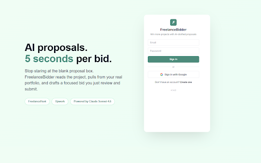 FreelanceBidder :: AI-powered bid generator for freelance platforms