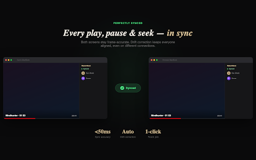 WatchNest :: Watch Netflix, Disney+ & Prime together. Synced playback, live chat, camera calls & AI features. Free watch party for up to 4.