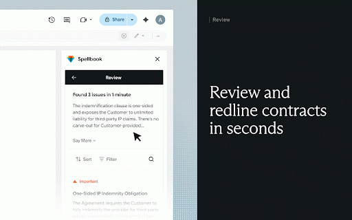 Spellbook :: The AI platform for commercial legal work.