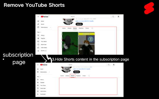 Remove YouTube Shorts :: Automatically remove all Shorts from YouTube
