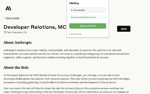 Melting Auto-Apply :: Automate job applications with Melting