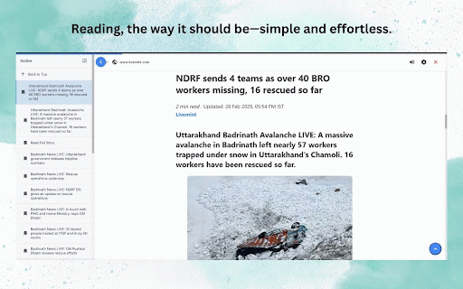 Smart Reader :: Read without distractions or listen hands-free