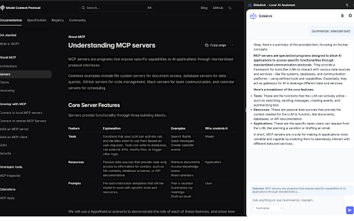Sidekick - Local AI Assistant :: Chat with your local LLM right from your browser. Works with Ollama, LM Studio, and any OpenAI-compatible server.