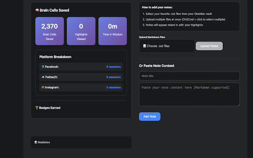 FeedWise :: Transform your social media feeds into daily wisdom with Readwise highlights and Obsidian notes.