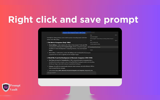 Prompt Vault :: Easily store, organize, and manage your AI prompts with advanced search, tagging, and support for ChatGPT, Claude, and more.