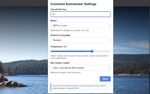 MyShows Comment Summarizer :: Adds a comment summarizer button to myshows.me pages using OpenAI's models