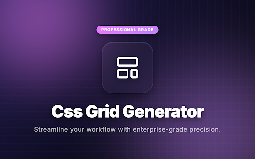 CSS Grid Generator :: Visual CSS Grid layout builder. Set rows, columns, gaps with live preview and copy CSS.