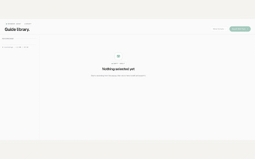 Browser Agent Recorder :: Record browser workflows and export local SOPs and Agent Skill Packs.