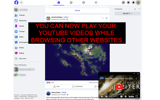 FloaTube :: Watch YouTube videos in a floating window while browsing other content.