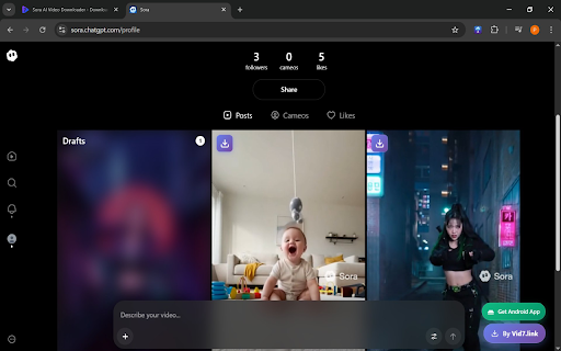 Sora Video Downloader - Vid7 :: Download Sora AI videos without watermark using Vid7.link API