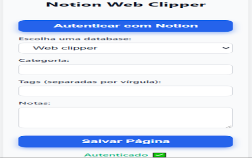 Snaption Web Clipper :: Salve páginas diretamente no Notion com um clique.