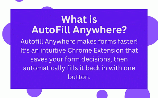 AutoFill Anywhere :: AutoFill Anywhere lets you save and re-use your form data. Auto-fill your forms with one click using a clean side panel.