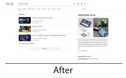Remove Google AI Overviews :: Hide all annoying Google AI overviews.