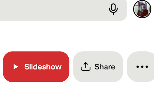 Pinterest Slideshow :: Adds a Slideshow button to Pinterest boards and plays the pins full screen.
