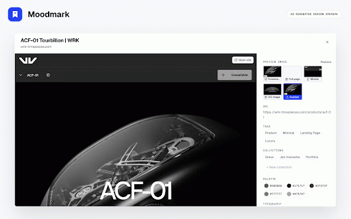 Moodmark — Save design references :: Save websites with screenshots, tags and notes to your Moodmark archive.