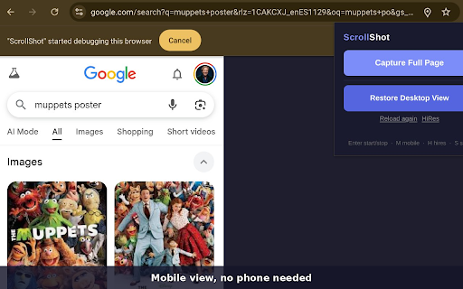 ScrollShot :: Full-page scrolling screenshots with crop and mobile view