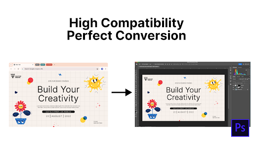 Codia AI Web to PSD/Photoshop Exporter :: Powerful tool to export web pages as Photoshop PSD files